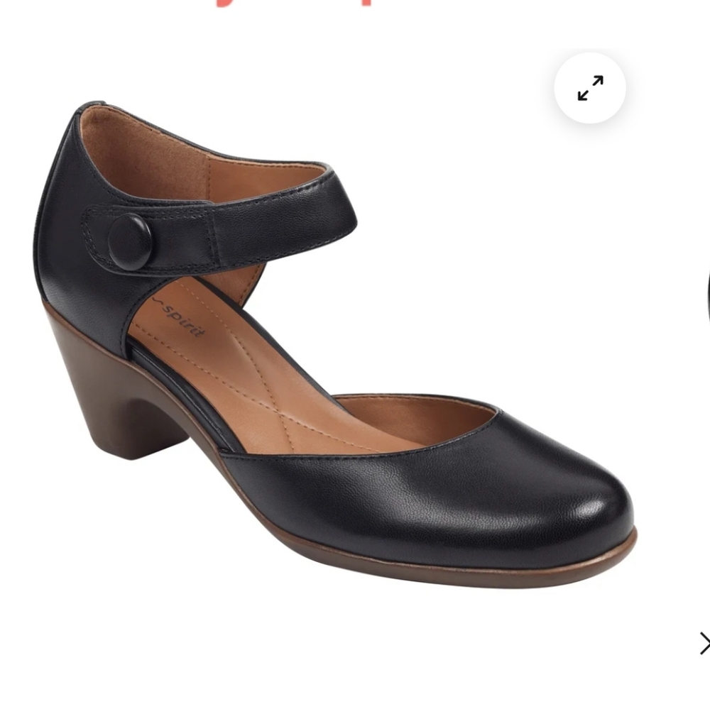 Easy Spirit Women's Navy Mary Jane Heels